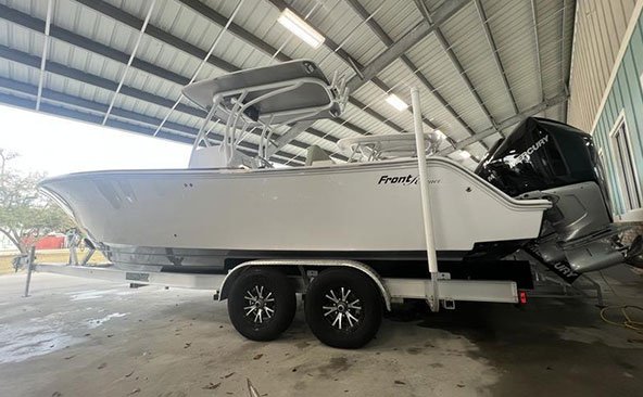 center console boat transport