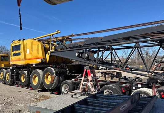 Heavy Equipment Transport from Rhode Island to Utah Crawler Crane Transport