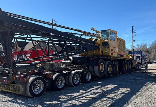 Heavy Equipment Transport from Rhode Island to Virginia Crawler Crane Transport