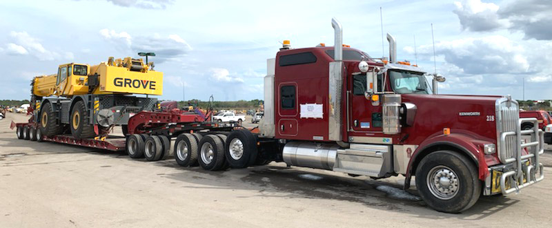 Heavy equipment shipping from NY to FL