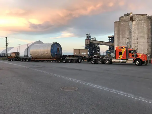 Case 580 Super M backhoe Heavy Equipment Transport from Idaho to Iowa
