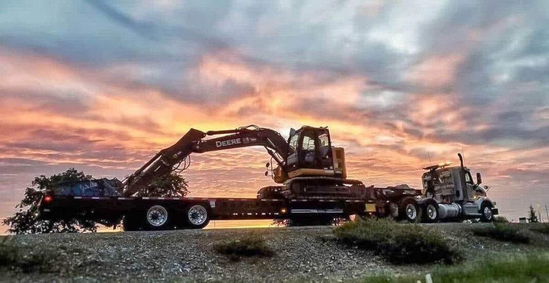 1990 Ford 545 Heavy Equipment Transport from Pennsylvania to Idaho