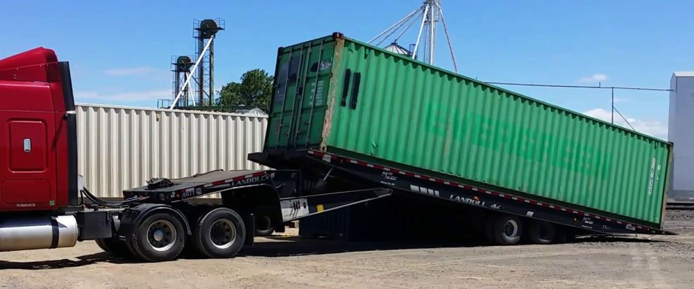 Transporting 20 and 40 ft Containers
