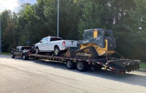 Heavy Equipment on trailer