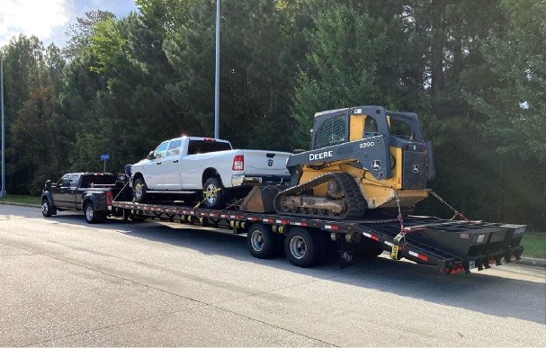 Heavy Equipment on trailer