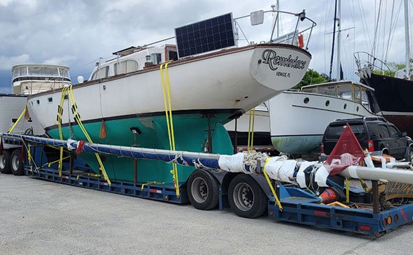 Monster sailboat transport