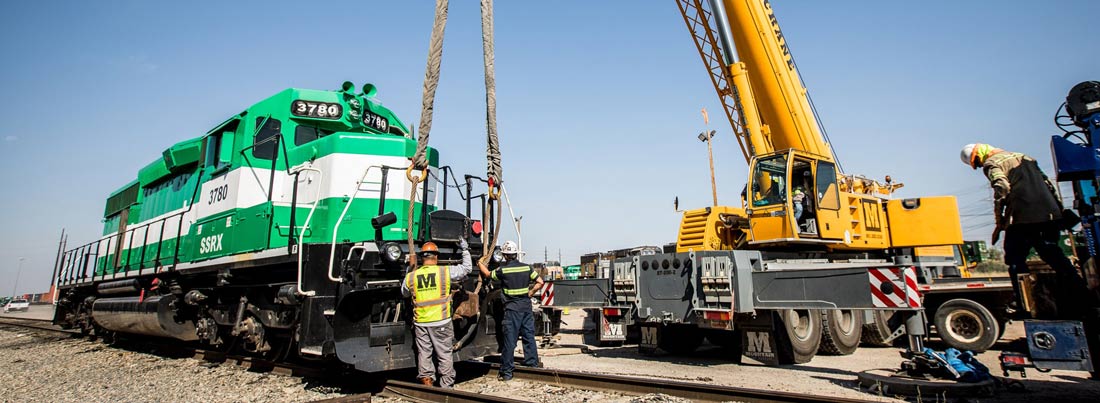 Railroad Crane Transport and Hauling