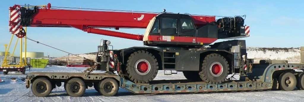 Rough Terrain Crane Transport and Shipping