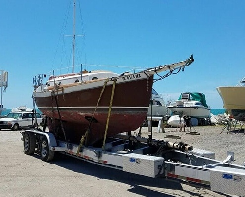 portable office - Shipping Boat To New York WWTI Boat transport 495x400 - Shipping Portable Offices Shipping Boat from Florida to New York WWTI portable office