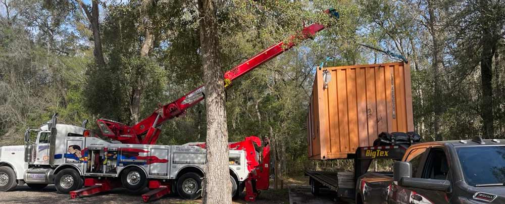 Transporting 20 and 40 ft Containers