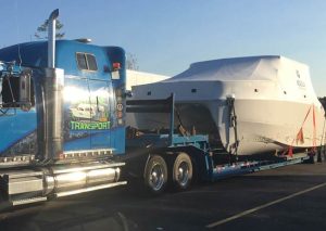 Transporting a boat with the best boat transport Company