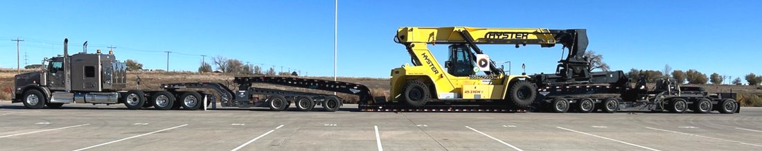 Long beam trailer transport service