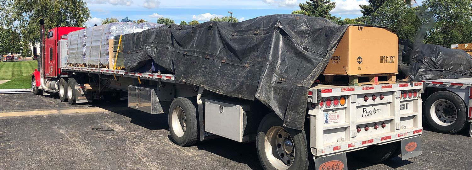 flatbed trailer truck Transport and Shipping Nationwide