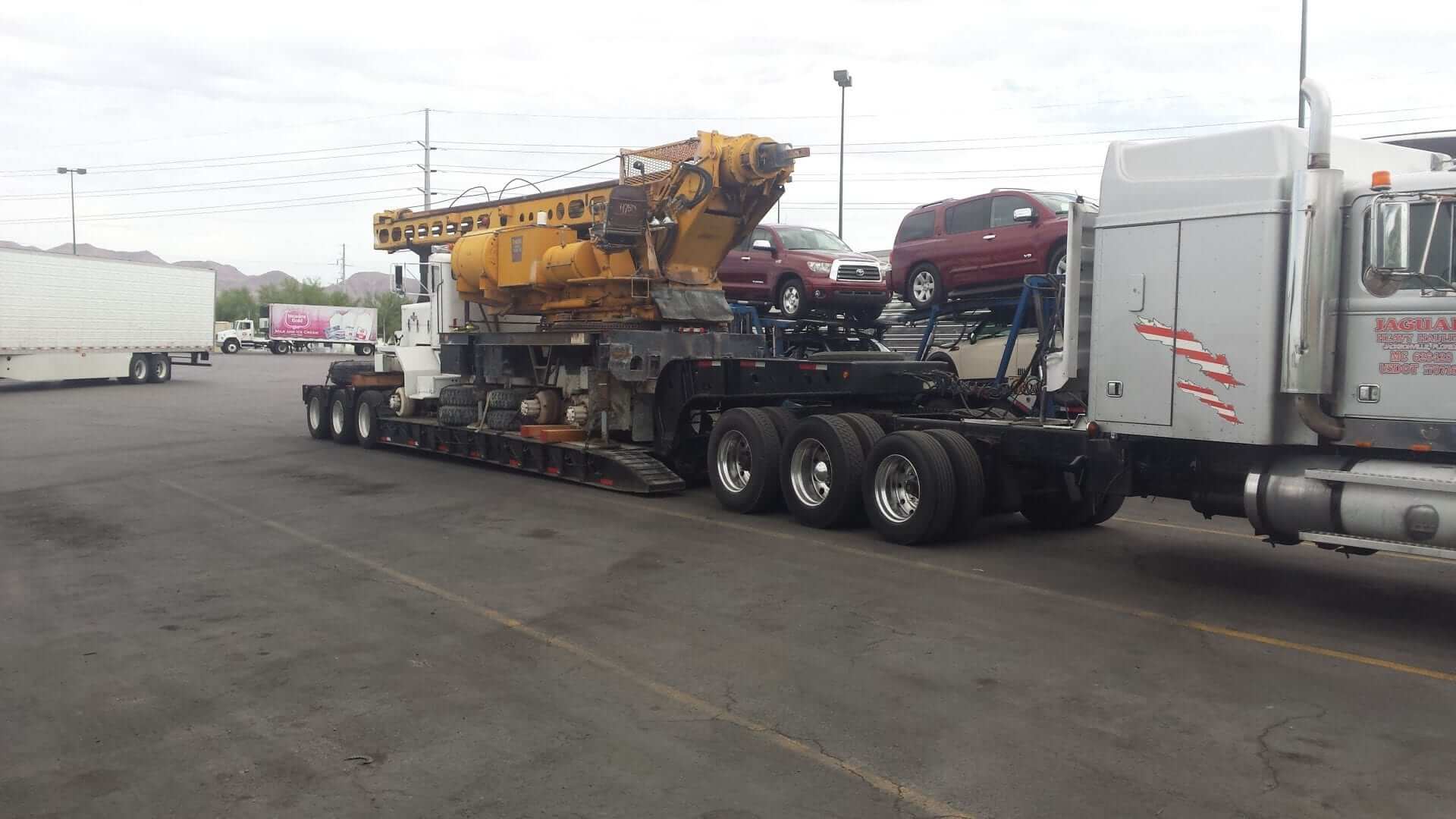 We will transport it, heavy equipment shipping