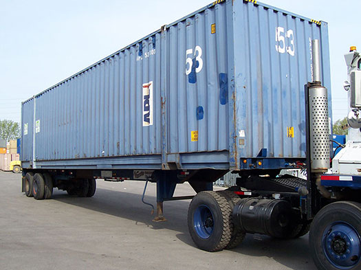shipping-container-homes-7 53ft shipping containers, moving 50 yards from Auburndale Fl
