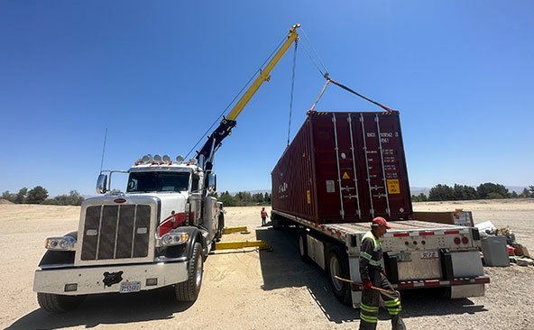 shipping-container-transport Heavy Equipment Transport from Illinois to Indiana
