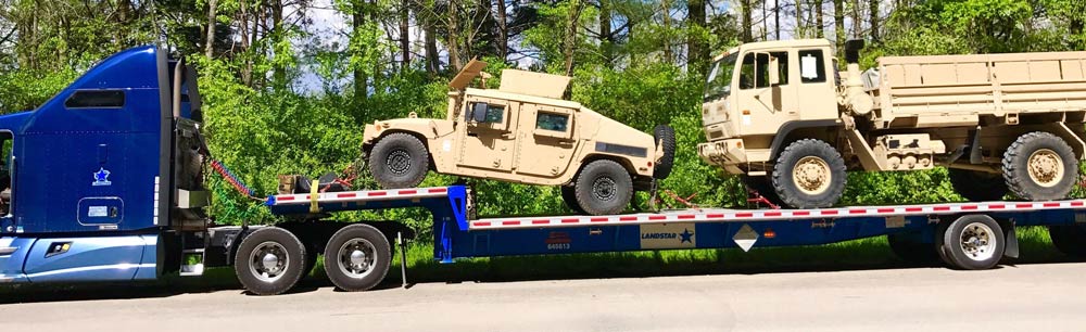 Step Deck Trailer Transport
