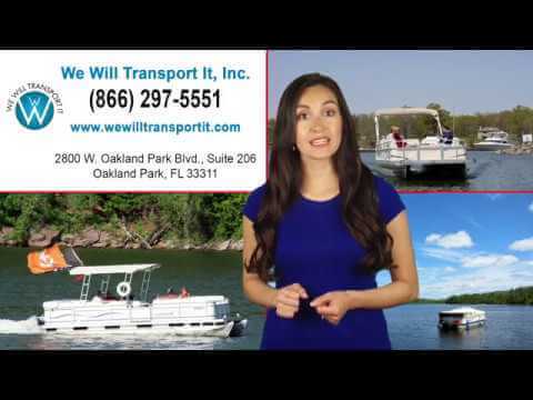 We will transport it, Transporting Your Pontoon Boat | We 